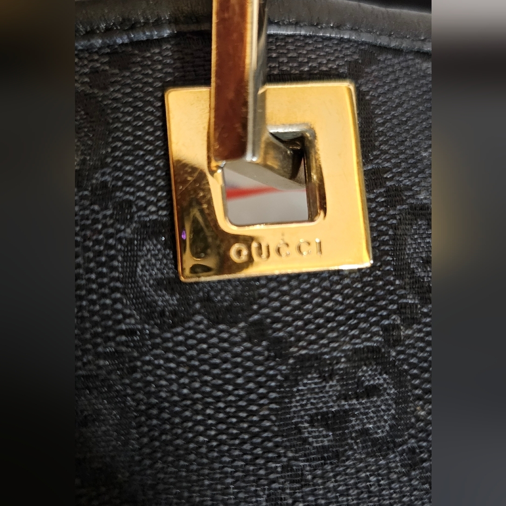 Gucci Black Tote with Gold Accents - Picture 7 of 16